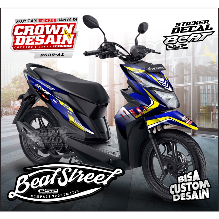 Dekal beat street esp 2017 - Stiker decal beat street old - Kode BS