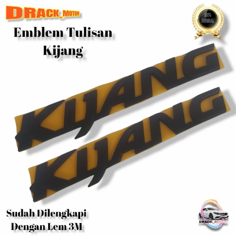 EMBLEM TULISAN KIJANG INNOVA 2005-2015 HITAM DOFF ORIGINAL