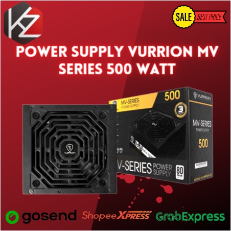 POWER SUPPLY PSU ATX PSU - VURRION MV SERIES 500 WATT