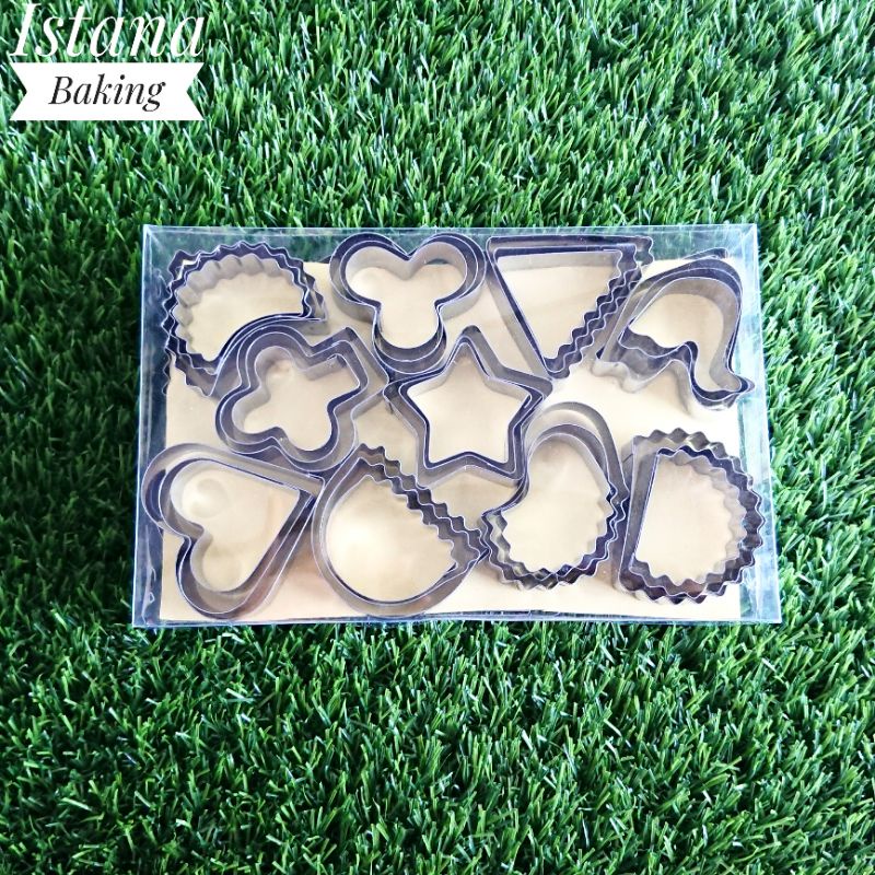 Istana Baking Cetakan Kue Kering Nastar kastengel Stainless Aneka Motif 60pcs Murah Terlaris Multifungsi Serbaguna