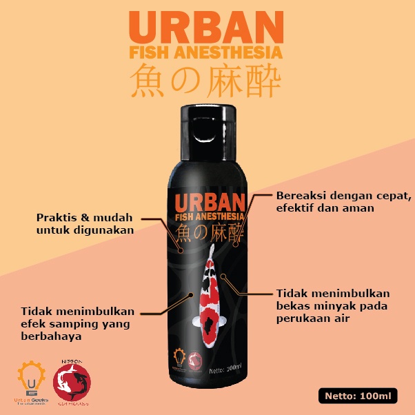 Bius Ikan Urban Fish Anesthesia 100 ml Bius Ikan Treatment Handling