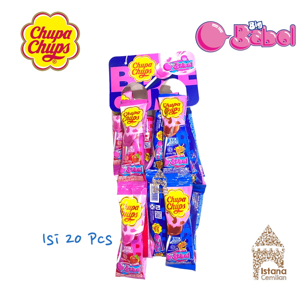 

Chupa Chups Big Babol Permen Lollipop Permen Karet PACK (isi 24 pcs)