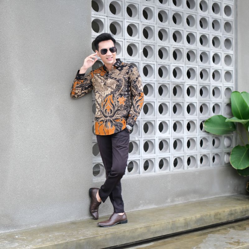 baju batik cowok premium slimfit terbaru termurah batik kertojoyo size lengkap bisa costum size