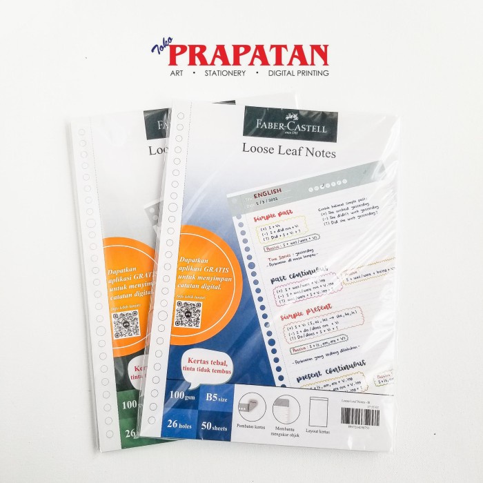 

Kertas Faber Castell Loose Leaf Notes B5 175502