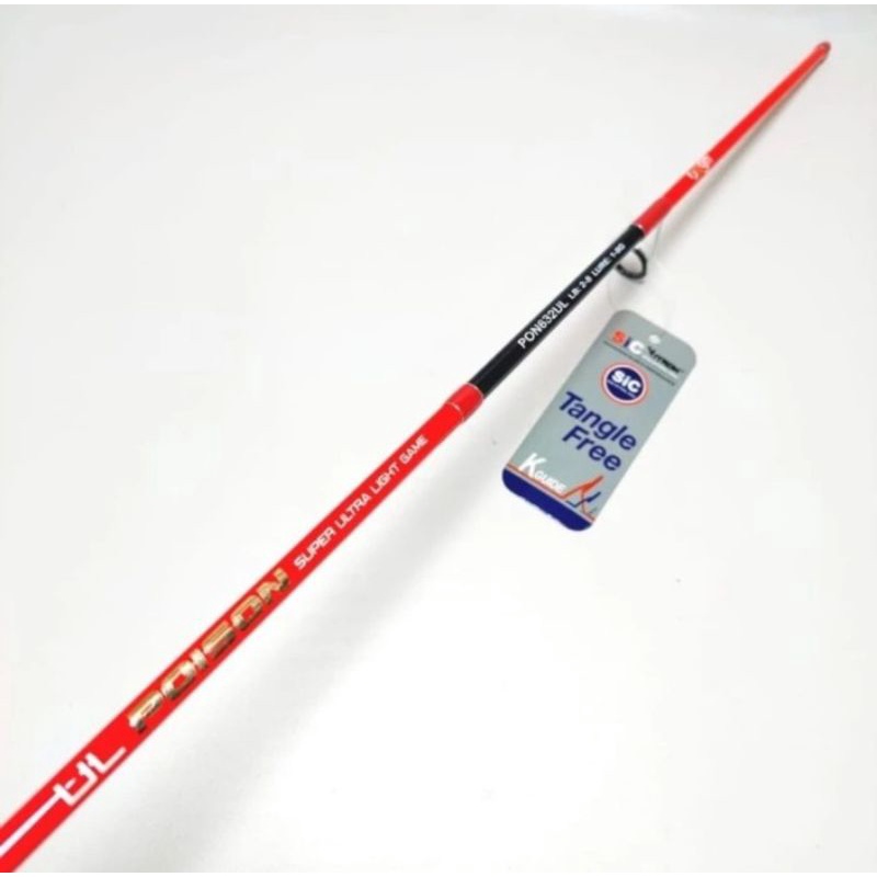 joran UL ultra light oxgn poison 602(180cm) dan 632(189cm) 2-6lb