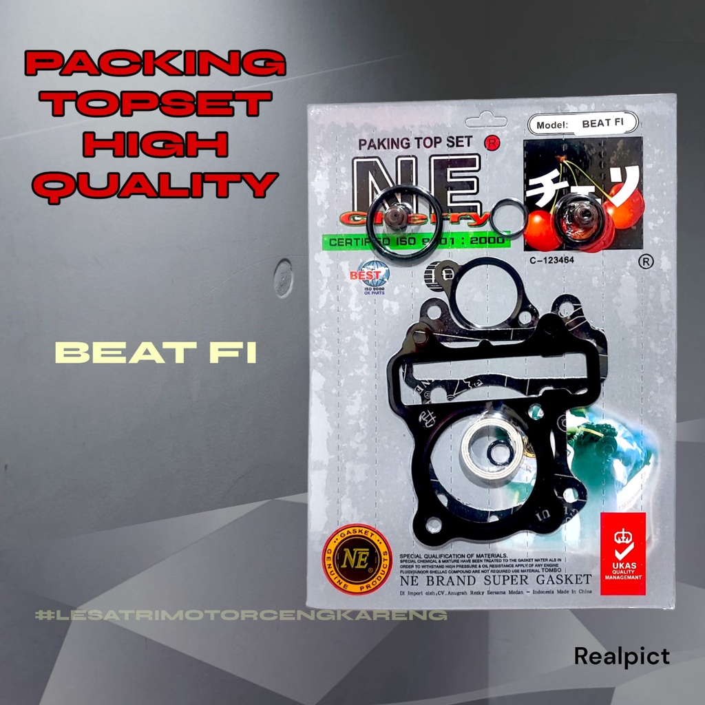 PAKING GASKET TOP SET BEAT FI SPACY SCOOPY VARIO NON ESP K25 CHERRY