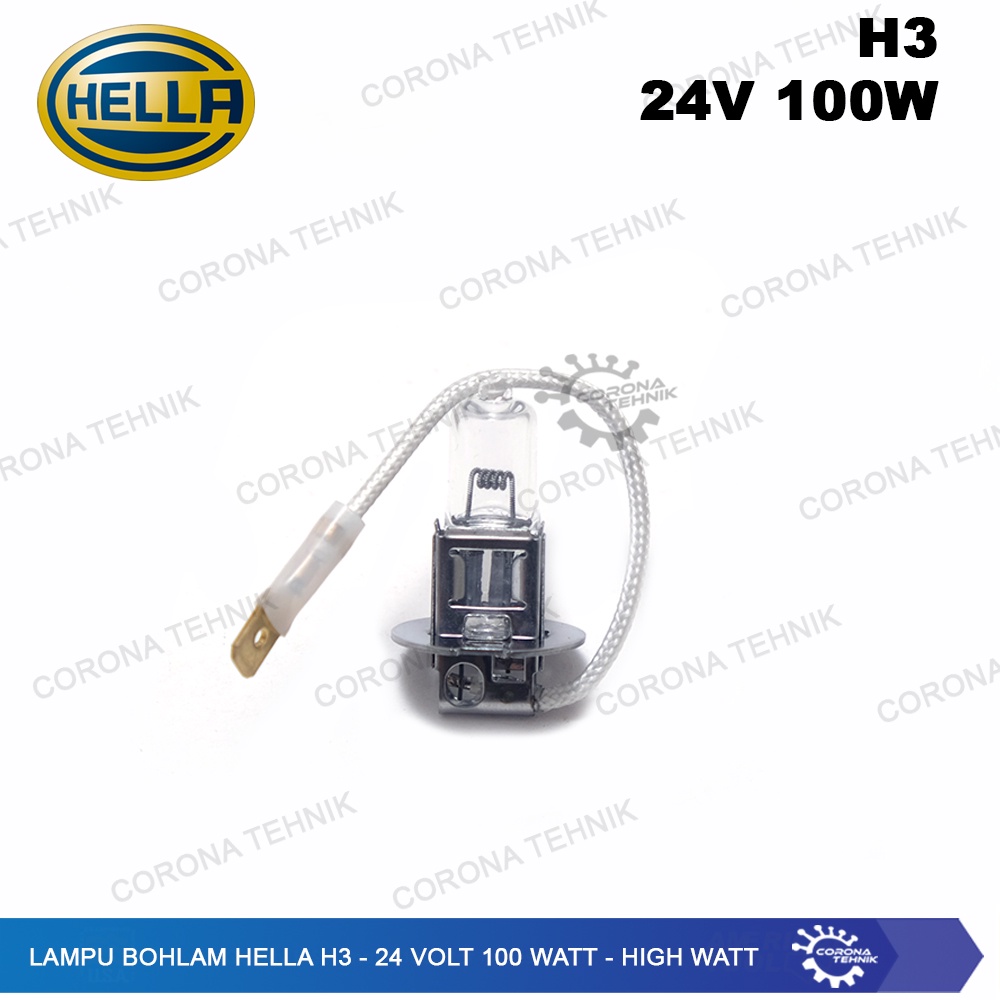 H3 - 24 Volt 100 Watt - High Watt Lampu Bohlam Hella