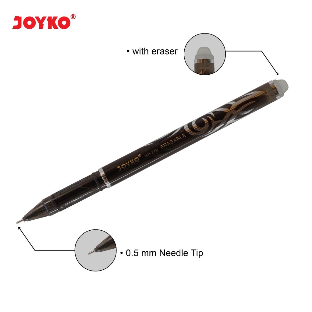 

JOYKO GP-279 Erasable Gel Pen Pulpen Bisa Dihapus (1 pcs)