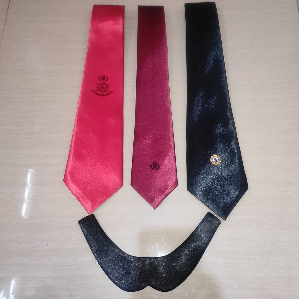 Dasi PDU Polisi Polri Polwan Intel Pamobvit pam obvit  Dasi Logo Merah Tua Hitam