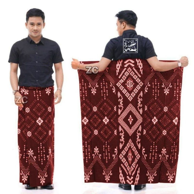 SARUNG GOYOR PRIA LAKI LAKI DEWASA MOTIF BALIMOON WARNA MERAH MAROON HIJAU BOTOL SARUNG LEBARAN MURA