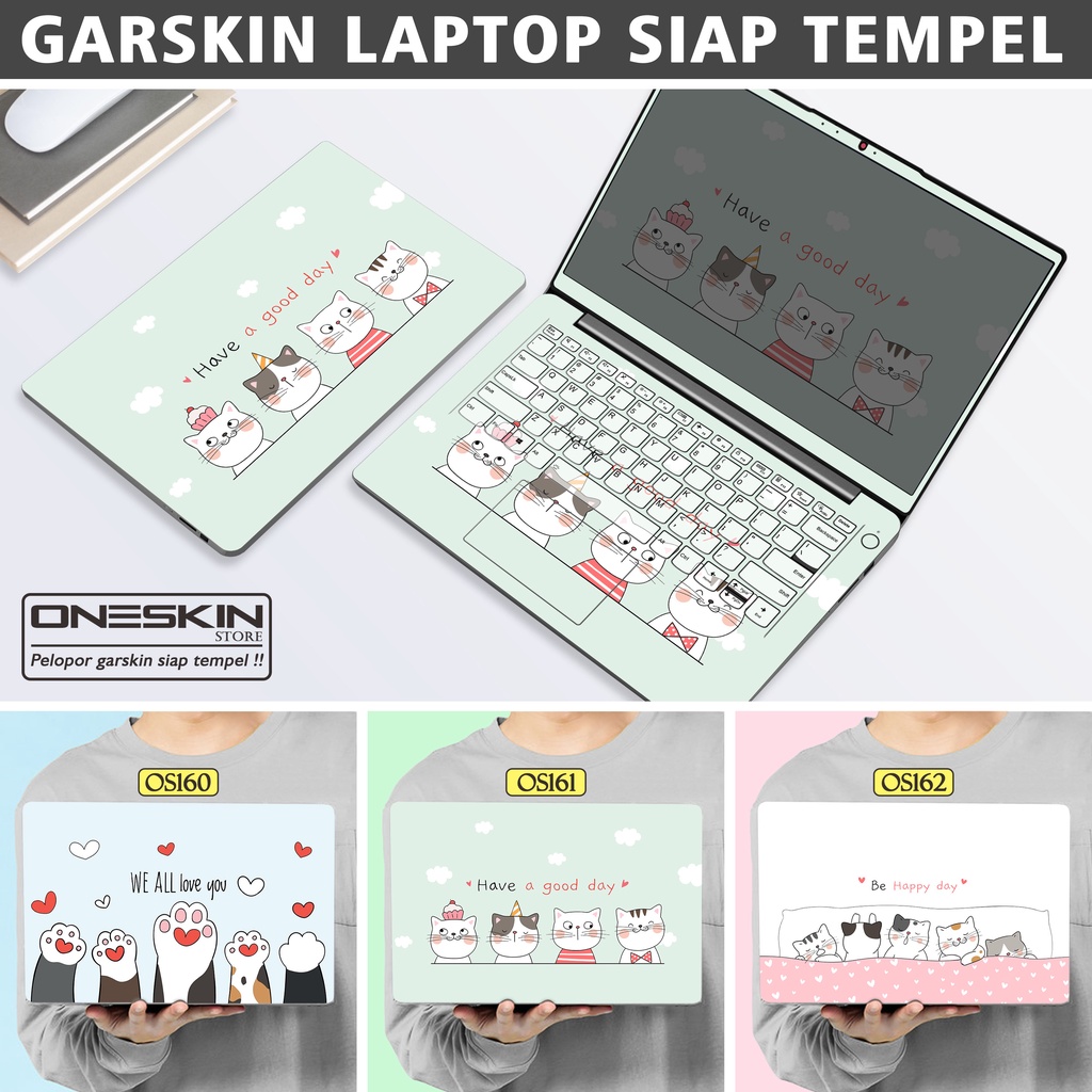 Garskin Sticker Laptop Protector Macbook Full Body Bottom Bezel Palmrest Skin Cat Paws