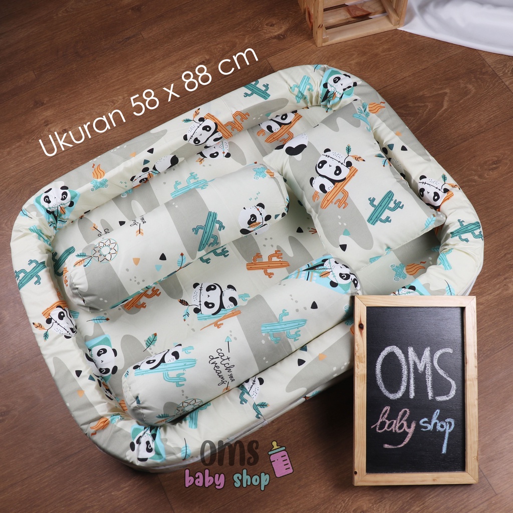 [FREE TAS MIKA PREMIUM] Kasur Bayi Model Kolam / Baby Nest Motif Karakter