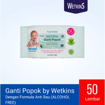 Tisu Basah Wetkins Bayi Ganti Popok 50 Sheet &amp; 80 Sheet