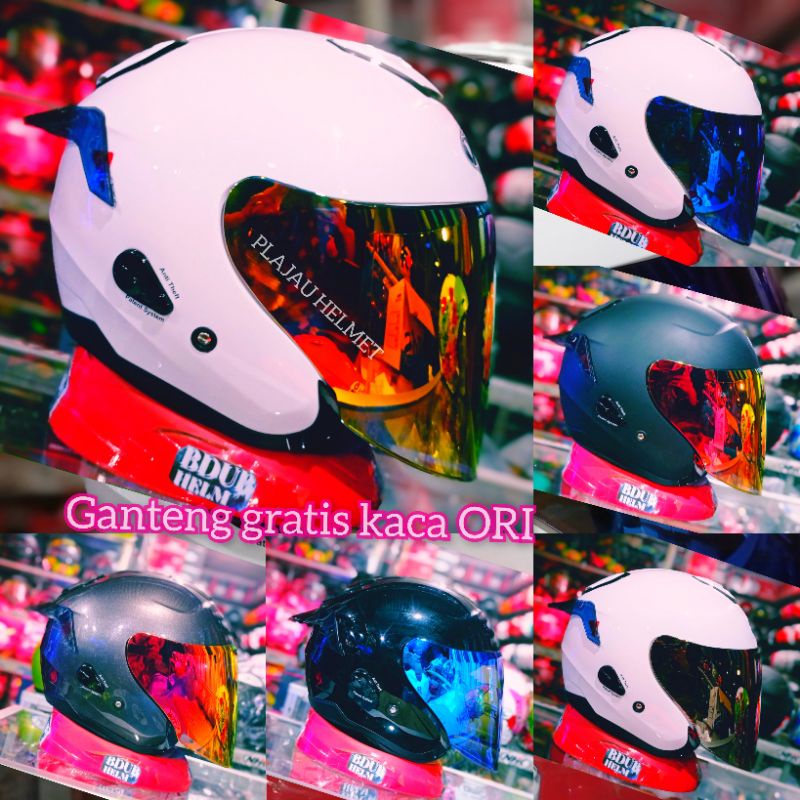 Jual Helm Kyt Kyoto R Solid White Wh Paket Ganteng Kaca Oven Venom Red Blue Original Kyt