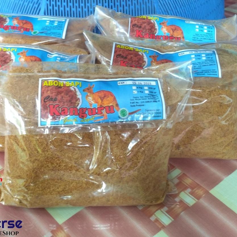 

❀ Abon Sapi Cap Kanguru Kangguru Boyolali 1kg Granul Kecil Halal Abon Boyolali Sapi 1kg ♦