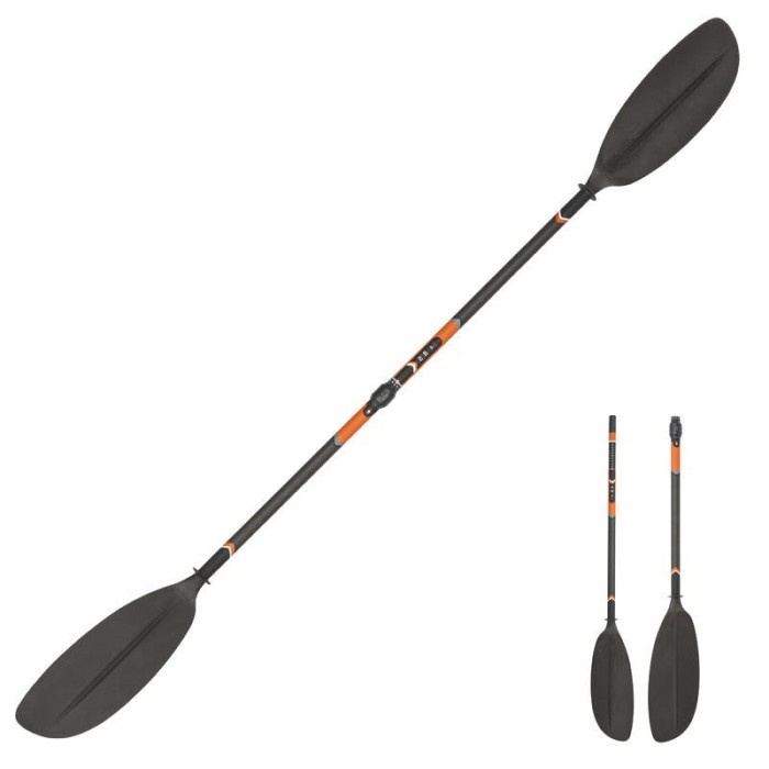 Fer Dayung Rakit Kayak Paddle X500 Carbon 210-220Cm Itiwit 1 Set