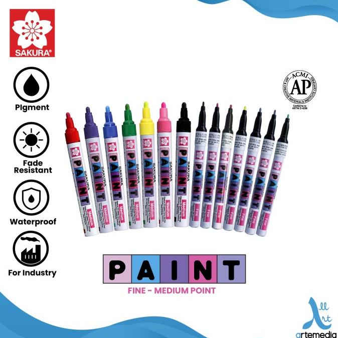 

Spidol Permanen Sakura Paint Marker Pigment Color HARGA DISKON