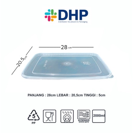 Ultrapack 5500 Tutup (32x25) Kotak Wadah Plastik Replacement