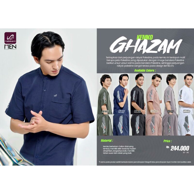 Kemko Ghazam Pdk Rabbani - Kemeja Koko Rabbani Terbaru - Baju Koko Rabbani Terbaru - Koko Ghazam Rab