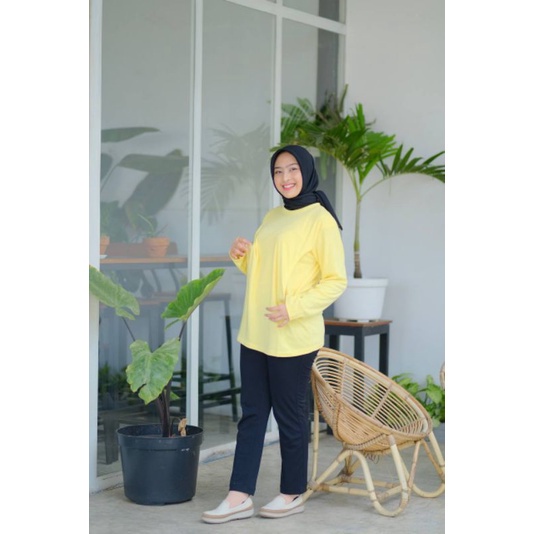 Kaos Menyusui Bukaan Kanan Kiri XL dan XXL Bigsize Busui Panjang &amp; Pendek