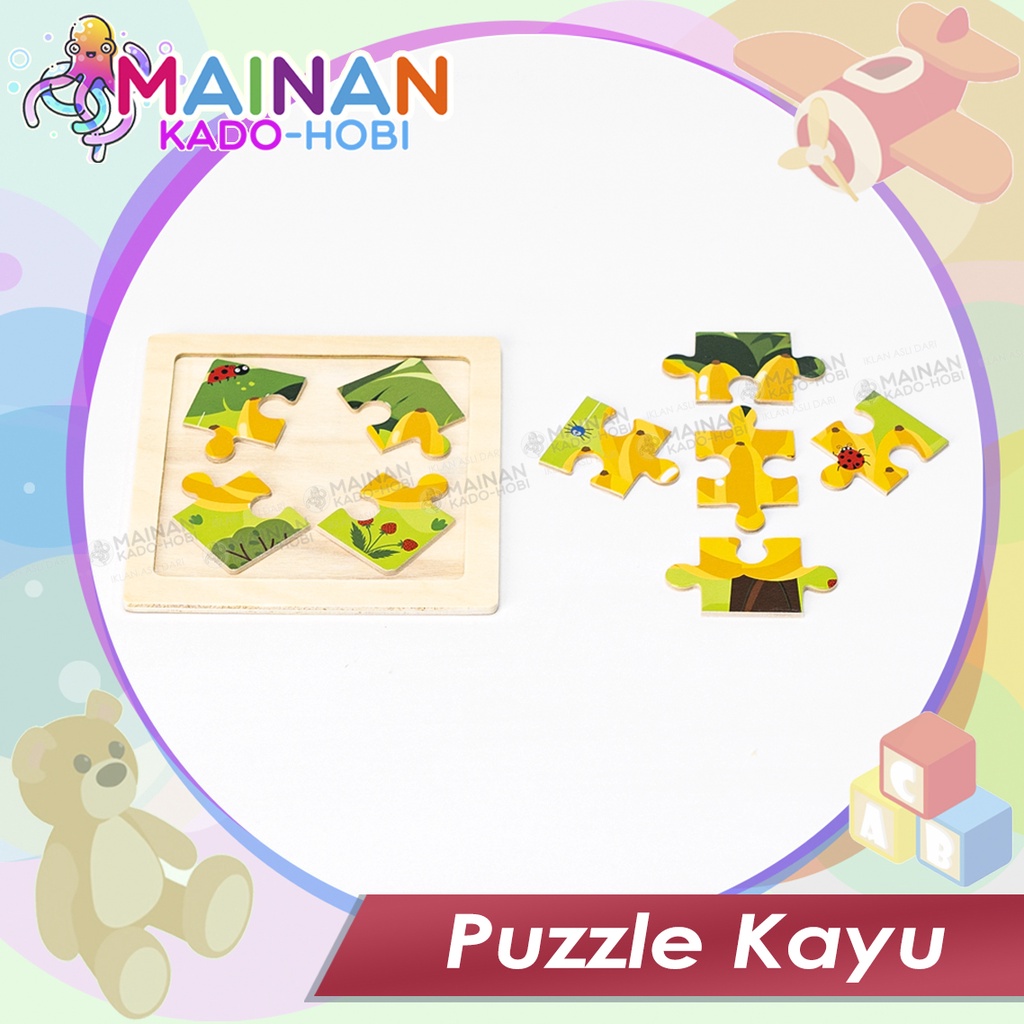 JIGSAW WOODEN PUZZLE PREMIUM KARAKTER 3D TIMBUL VARIASI