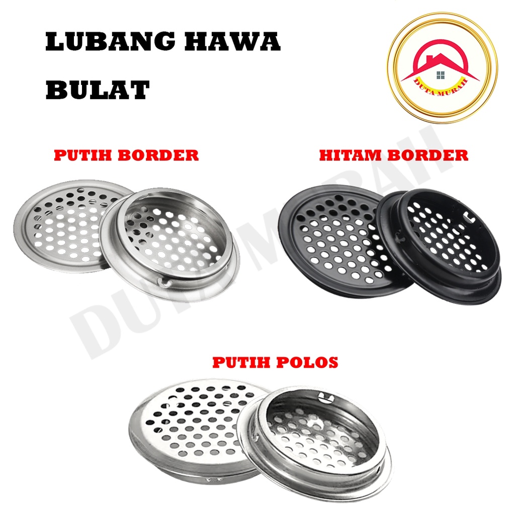 Saringan Udara Lubang Hawa Ventilasi Udara Cabinet Bulat Stainless