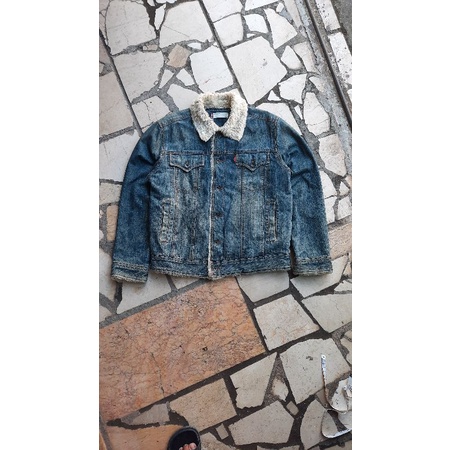 LEVIS TRUCKER DENIM SHERPA