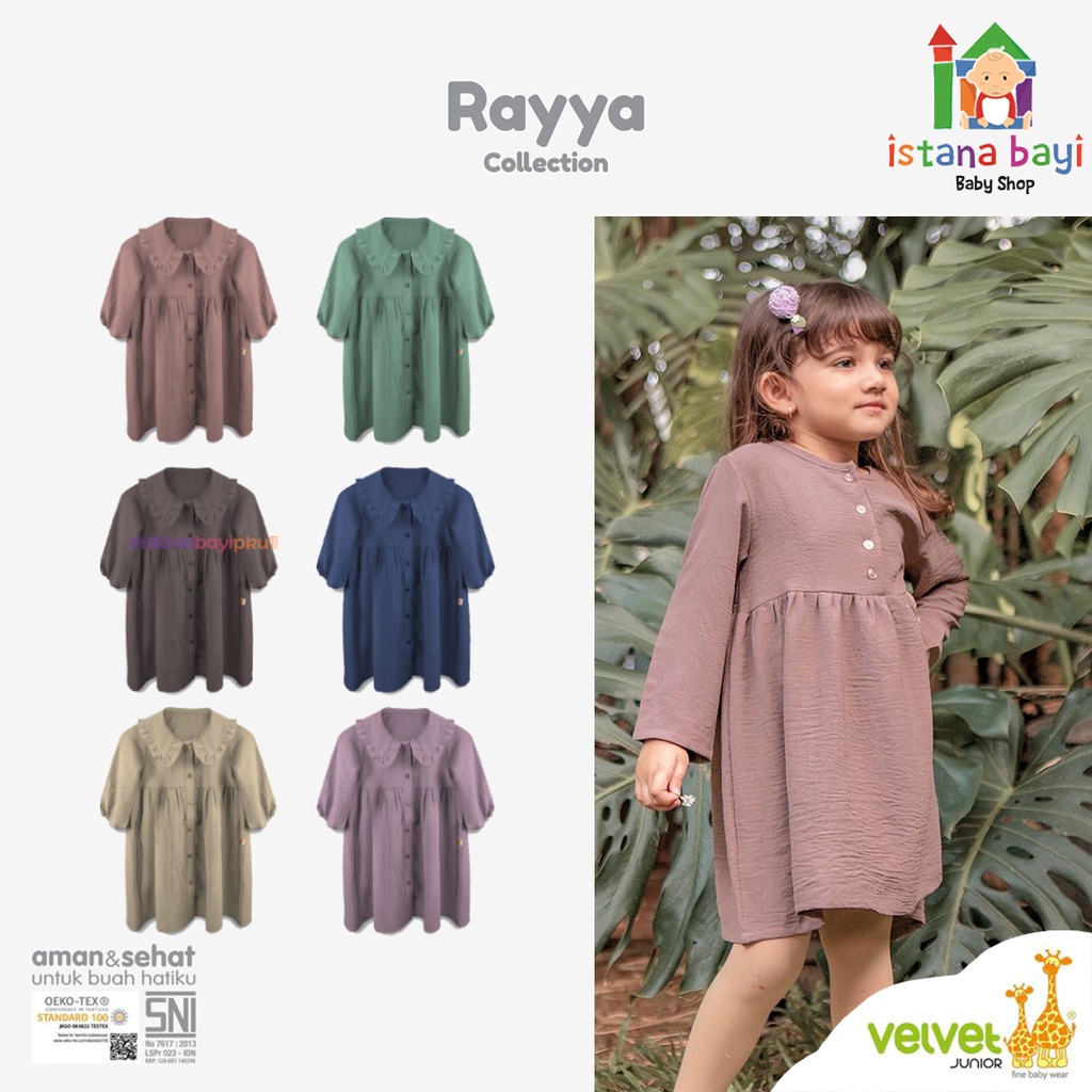 VELVET KALEELA TUNIC ANAK / VELVET JUNIOR RAYYA COLLECTION / IED COLLECTION