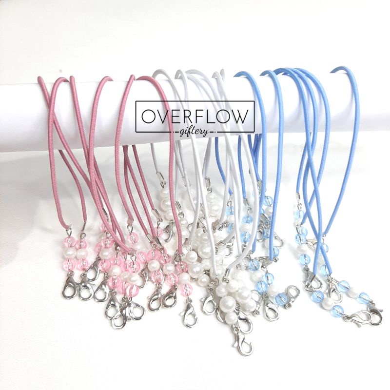 Konektor Masker Elastis Hijab Manik | Tali Masker