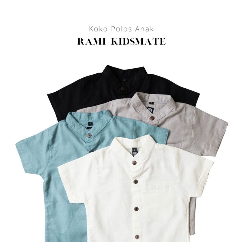 Little Daan - Kemeja Koko Anak Lengan Pendek Rami Kids Mate