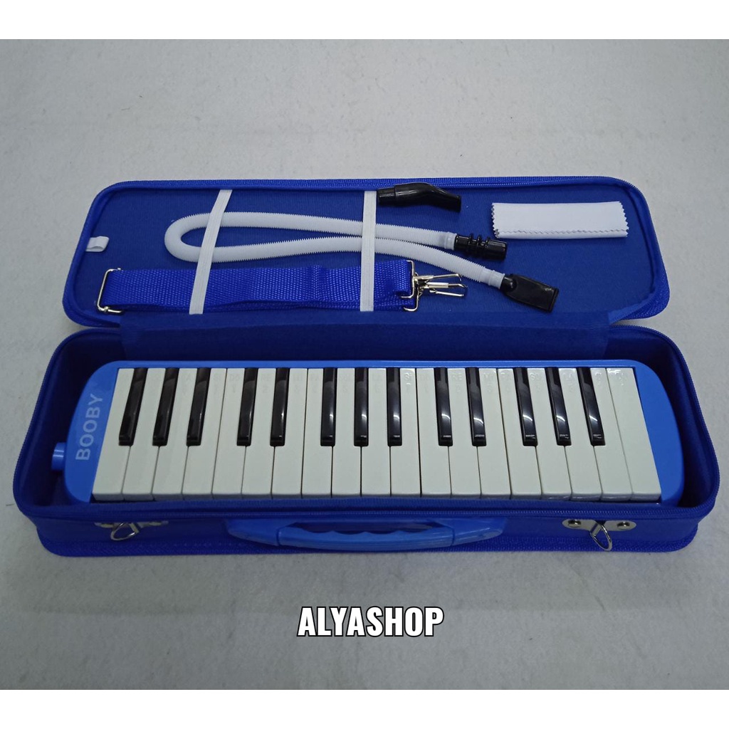 Pianika BOOBY Hardcase KOPER Warna Biru