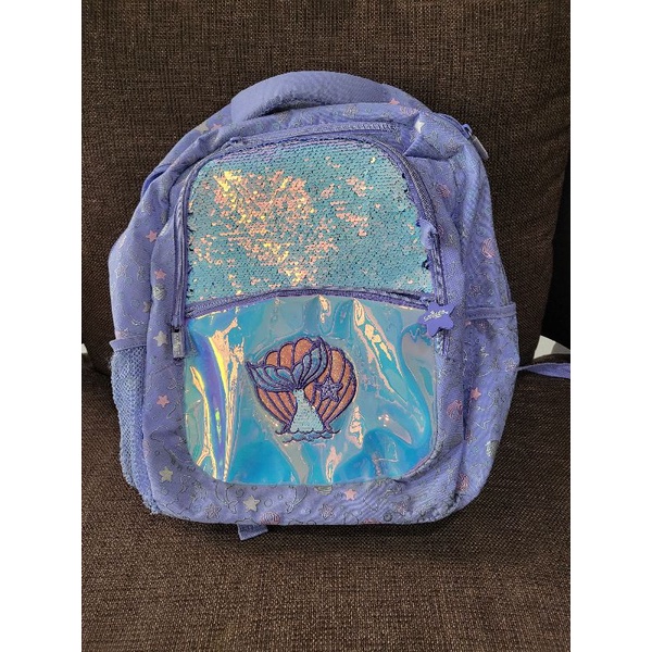 Preloved Smiggle Backpack Mermaid Sequins Tas ransel anak Smiggle original FREE gantungan kunci Smig