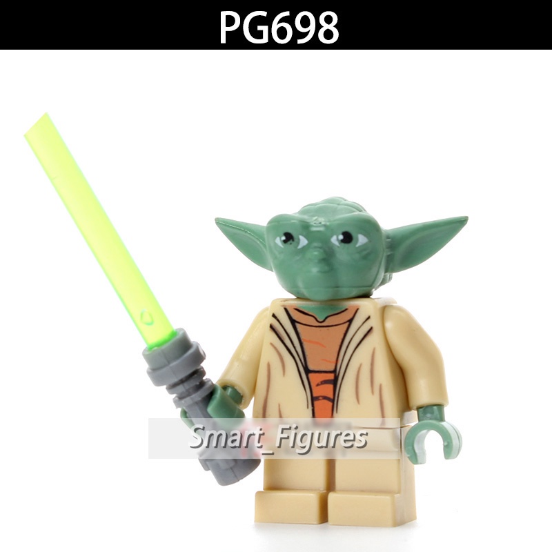 Mainan Action Figure Minifigures Princess Leia Even Piell Gungan Master Yoda Star Wars PG8049