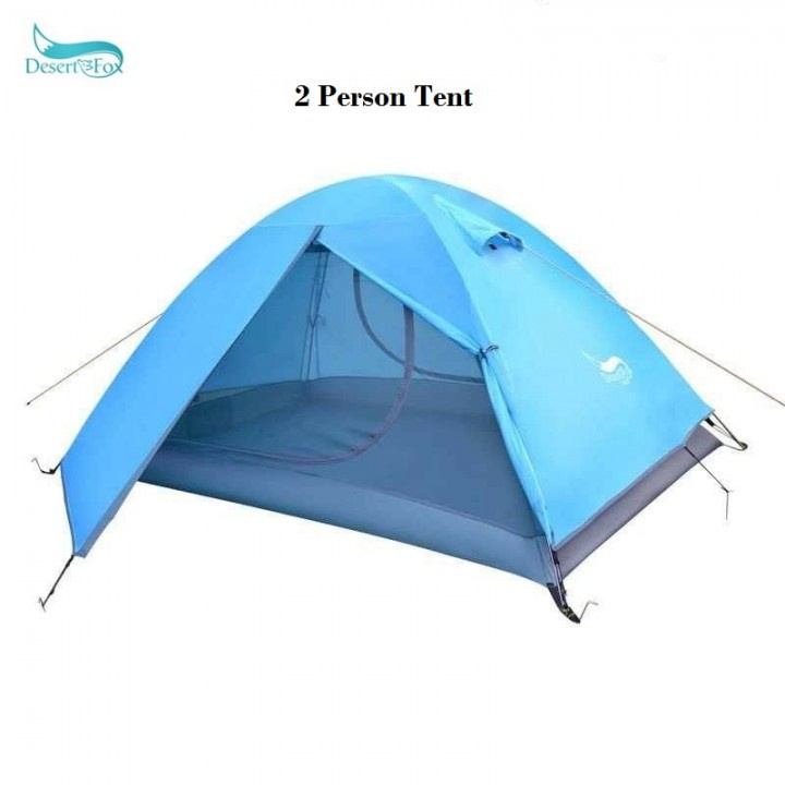 DESERT FOX - DF 2P-02 - 2-Person Camping Tent with Alloy Frame