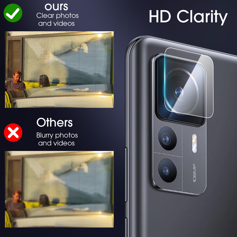 Hd Bening 9H Kekerasan Tempered Glass Camera Film Pelindung Layar Lensa Film Anti Gores Anti Gores Ultra-Tipis Back Lens Film Anti Minyak Untuk Xiaomi Mi 12T Pro