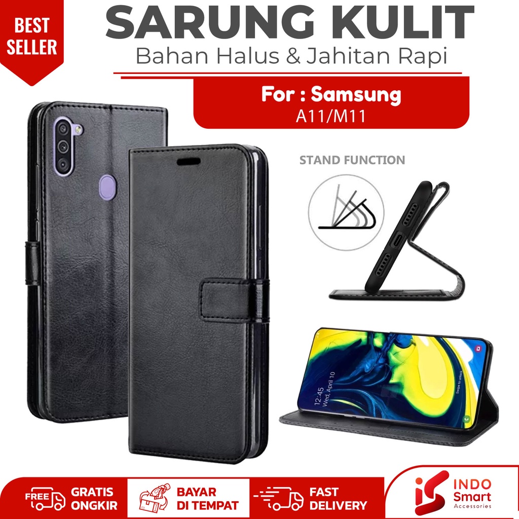 Samsung A11 M11 M 11 / Case Samsung A11 M11 A 11 / Leather Wallet Case Dompet Sarung Kulit Hp