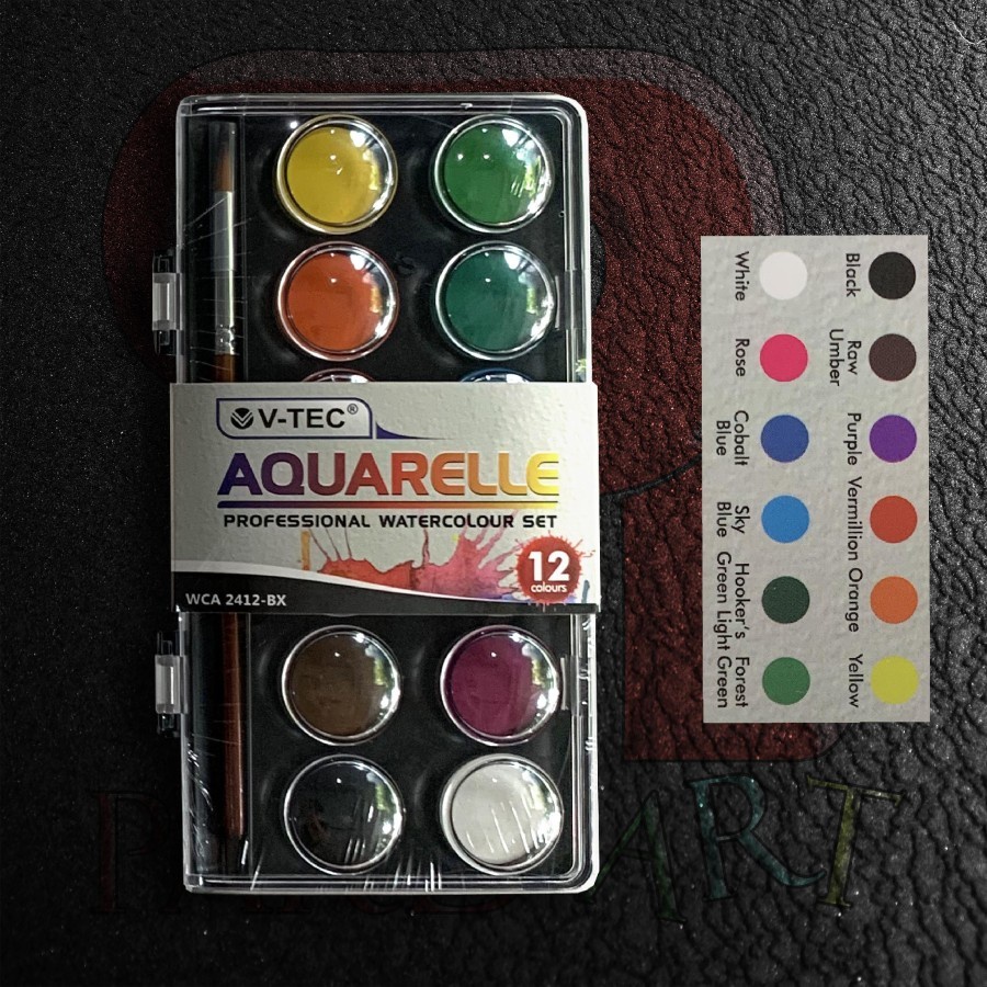 

Cat Air V-TEC Aquarelle - 12 Warna
