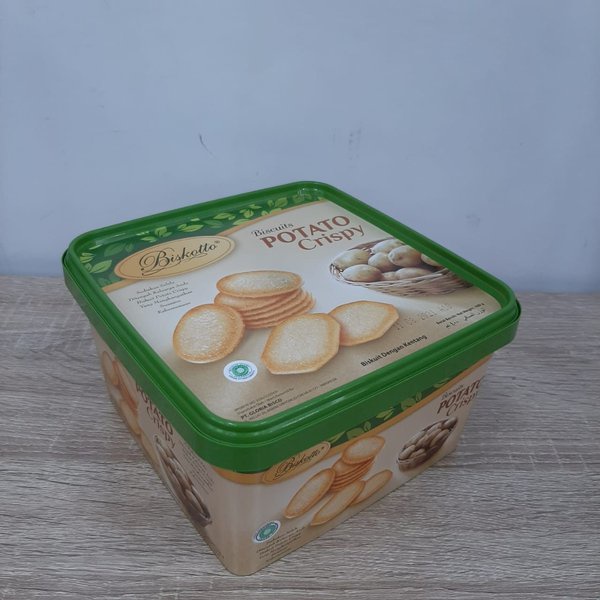 Biskotto Box Potato Crispy 400gr Biskuit Kentang Lebaran