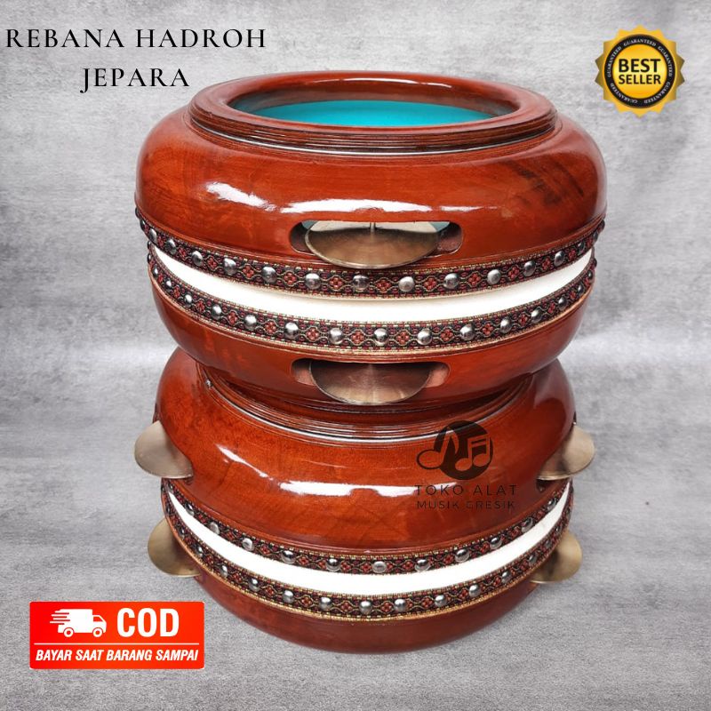 gendang rebana kualitas super 1 set isi 4 biji rebana hadroh banjari terbang kompang Robana Terbanga