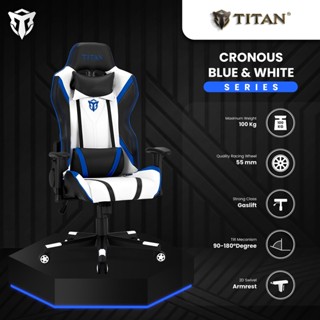 Titan Chronus Series Premium Quality Seat Kursi Gaming Blue White