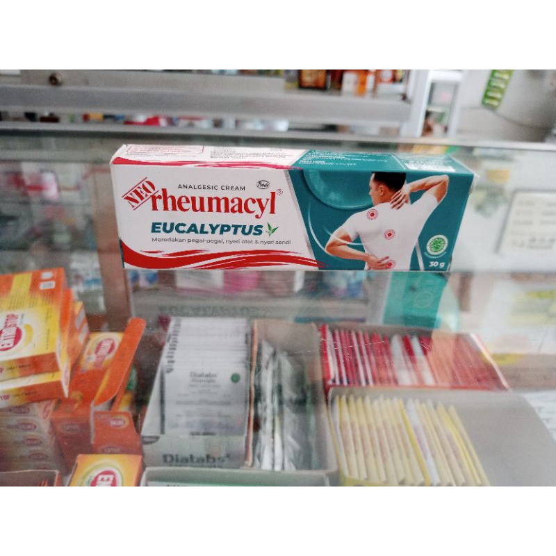 NEO RHEUMACYL EUCALYPTUS ANALGESIC CREAM OTOT &amp; SENDI HANGAT - 30 GRAM - ED 08/2025