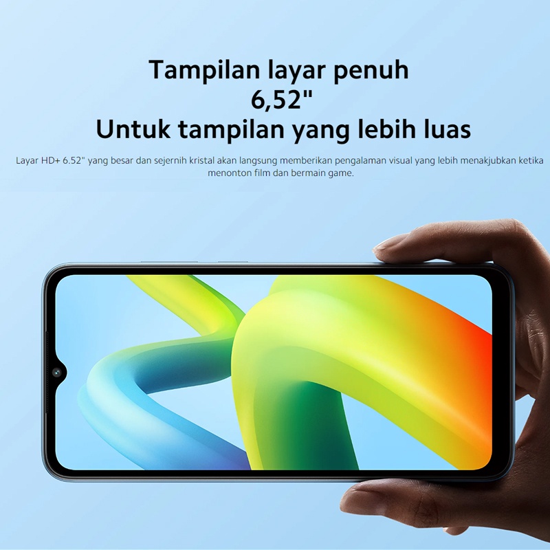 XIAO MI Redmi A1 RAM 2GB ROM 32GB 6.52inci Baterai 5000mAh 10W FastCharge Kamera 8MP Garansi Resmi 100% ORI Bisa COD