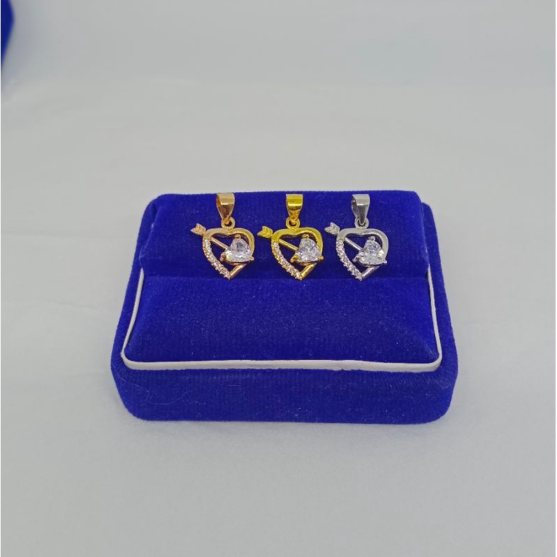 liontin love variasi mp / liontin perak asli silver 925 lapis emas/ liontin fashion wanita terbaru