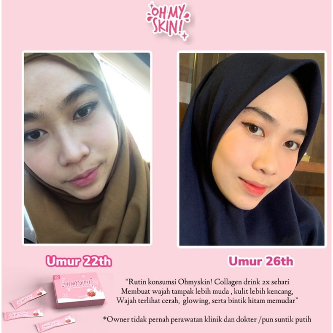 OH MY SKIN ! Collagen Drink Minuman Collagen Pemutih Badan Dan Glowing