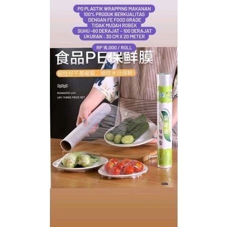 plastik wrapping makanan / plastik buah