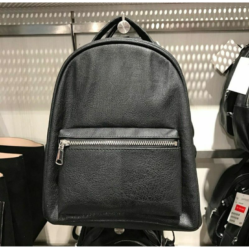 ‼️DISKON 70%‼️H&M TAS RANSEL HITAM MINI/ BACKPACK SMALL/ BEST SELLER (JASTIP ORIGINAL STORE HNM) REA