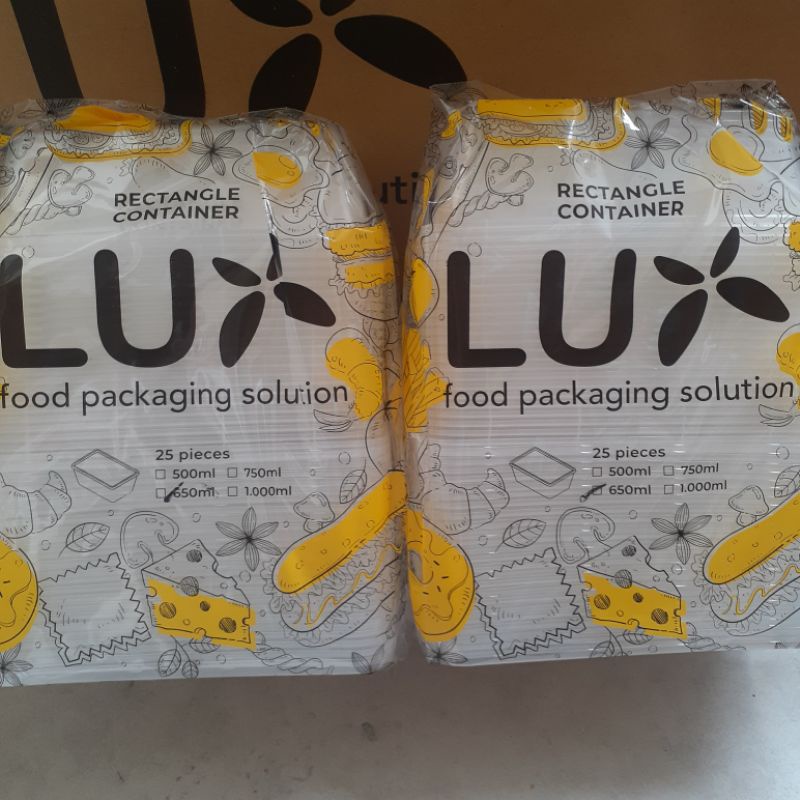

THINWALL LUX 650 ML/ KOTAK MAKAN PLASTIK/ FOOD CONTAINER