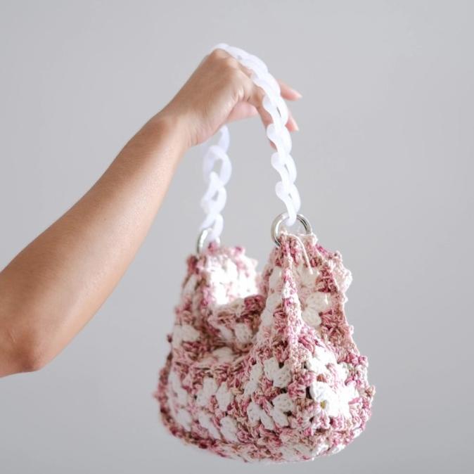 tas rajut pesta crochet handmade ready stock murah jakarta cantik