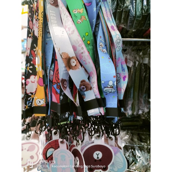 Lanyard tali Hp tali karakter (Yang ada gantungannya)