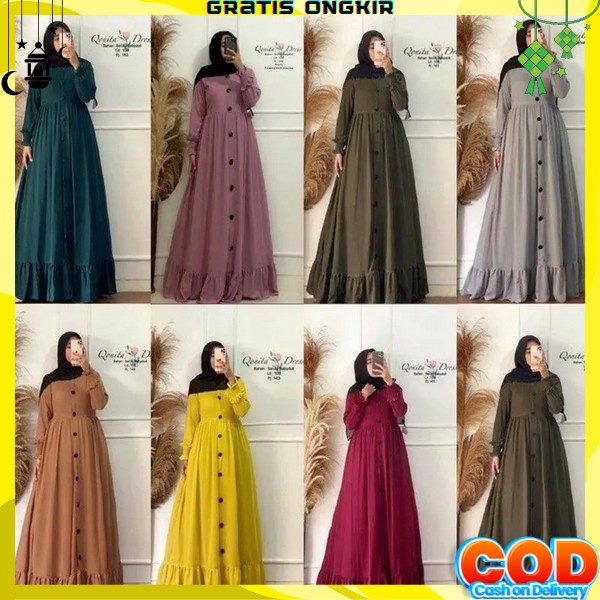 Gamis Lebaran 2023 Bj Games Pesta Kondangan Baju Games Perempuan Dress Muslimah Syari Gamus Terbaru 